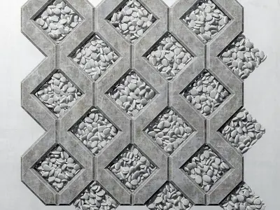 Eco parking pebble 3D model