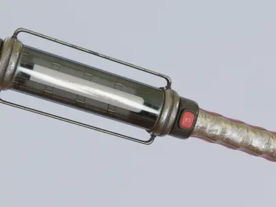 Sci-Fi Flashlight Low-poly 3D model