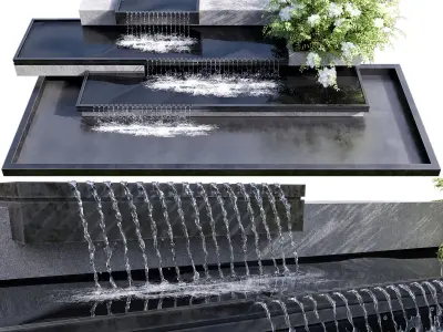 WATERFALL FOUNTAIN CASCADE  NO16 A 3D model