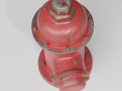 Fire Hydrant Model with 4K textures  Free low-poly 3D model