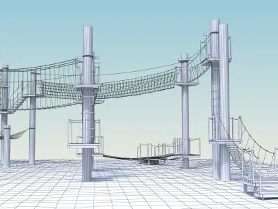 Adventure Park Editable 3D model