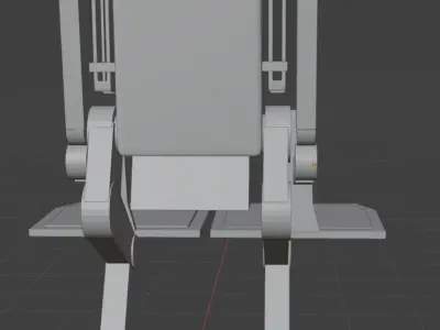 Droid Robot - Binary Load Lifter Unrigged Low-Poly 3D model