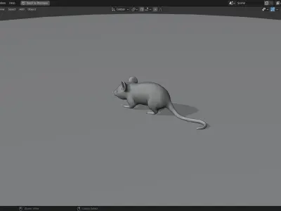 Mice 3D Model from Peter Wheat 1948 Walt Kelly  Low poly Low-poly 3D model