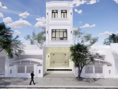 Front Villa House 3D model