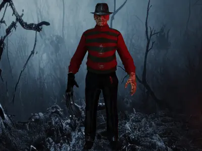 Freddy Krueger Low-poly 3D model