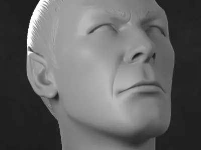Spock 3D printable head 3D print model