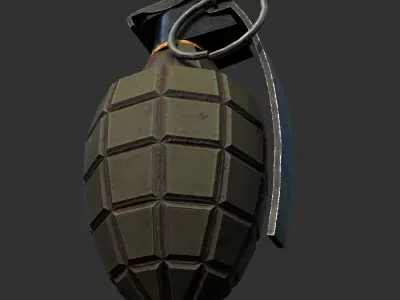 Grenade Low-poly 3D model
