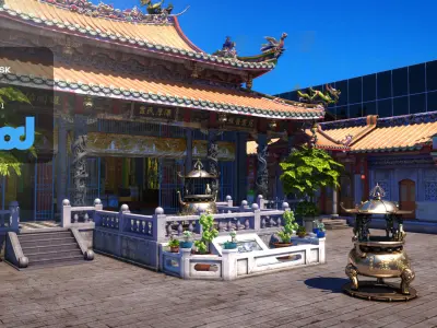 Lungshan Temple 3D model