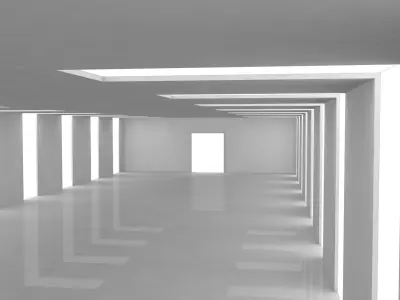 Sci Fi Interior Low-poly 3D model order
