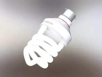 Fluorescent Lamp Free 3D model