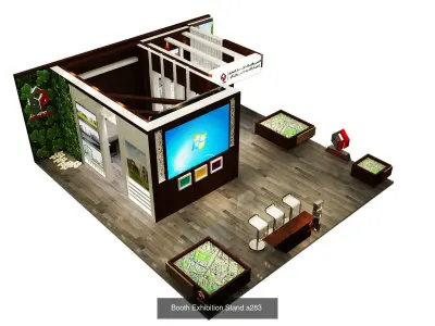 Booth Exhibition Stand G26 3D Model Pack