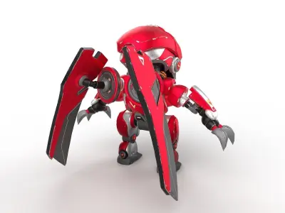 Shatter - Transformer Low-poly 3D model