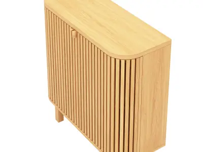 John Lewis Slatted 2 Door Cabinet Free 3D model