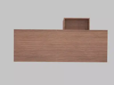 Modern Rustic Sewing Table Low-poly 3D model