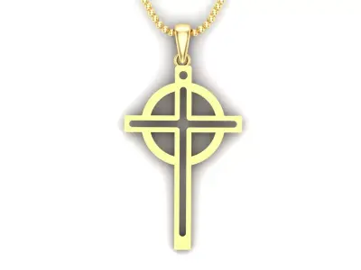 Light Gold Cross New Design  CP 12 3D print model
