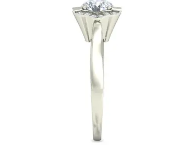 Women Wedding Engagement Ring 3D print model 3