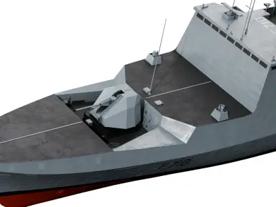  La Fayette class Frigate 3D model 