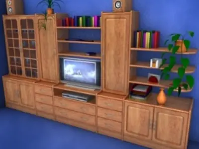 JH-CAD-interior-library glass container with sand in it 3D model