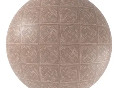 Parquet - Laminate - Wooden floor 4 in 1 3D model 34