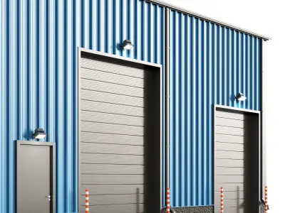 Warehouse hangar 3D model