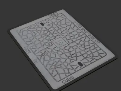 Telstra Manhole Cover 3D model