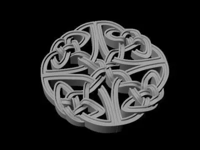 rosette dekor 3D model 16