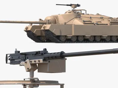  WWII Era Assault Tank Desert Color 