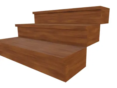 The Stairs lowpoly Free low-poly 3D model