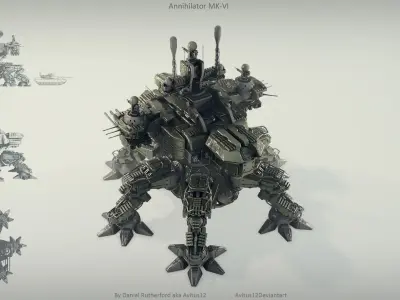 Annihilator mech MK-VI 3D model