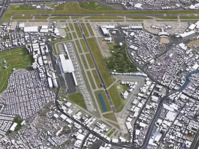 Manila - 3D City Model Low-poly 3D model