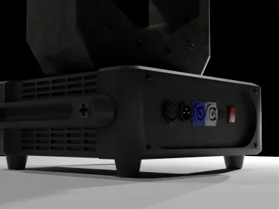 Lighting stadium-stage 3D model