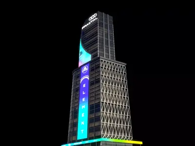 Modern Buildings city kit Low-poly 3D model