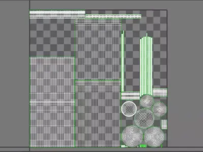 Brass Edge Flush Mount 3D model