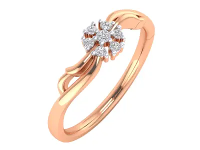 Women Ring Render 3dm STL MTL SLC JCD OBJ FBX Details 3D print model 15