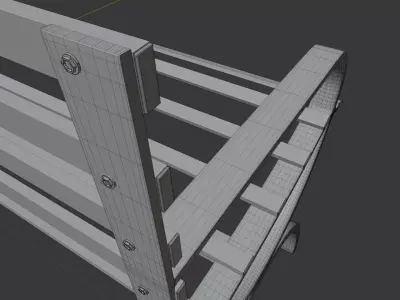 bench 3D model 7