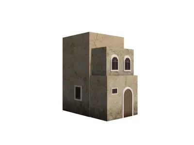 Middle Eastern Style Building - PBR Game Ready Low-poly 3D model order