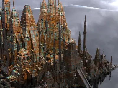 City of Nazca civilization 2 3D model