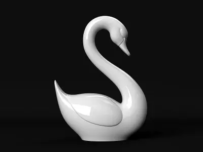 Swan Sculpture 3D print model