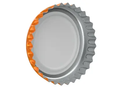 Fanta Bottle Cap 3D model