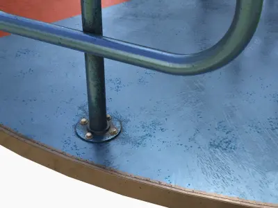 Merry-go-round carousel 06 3D model