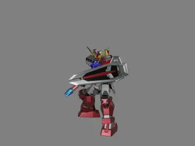 Attacker Gundam 4 3D model