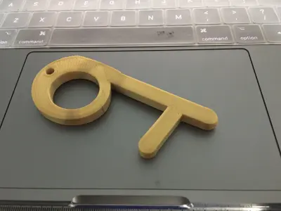 Touchless key 3D print model