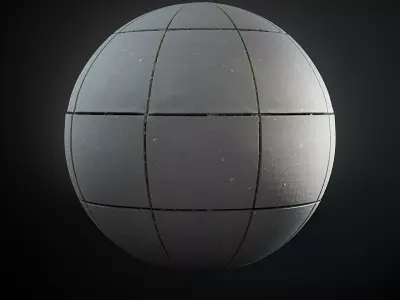 Scanned Seamless Square Floor Tiles PBR Texture Texture