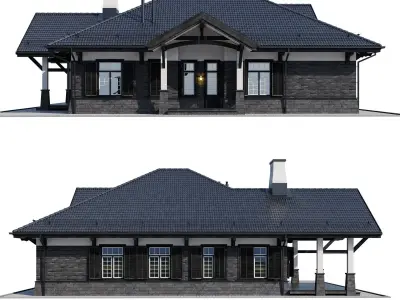 Modern house 17 3D model