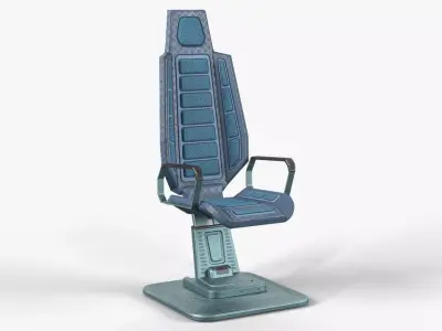 Sci-Fi Chair Low-poly 3D model buy
