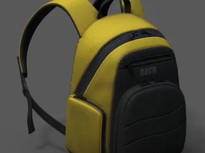 Backpack Camping bag baggage pockets product  Low-poly 3D model order
