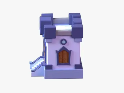 Royal Castle 3D Illustration 3D model