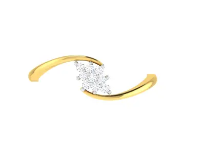 Women Ring Render 3dm STL OBJ FBX Details 3D print model 3