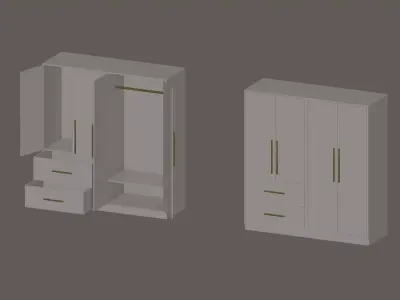 Wardrobe 3D model get