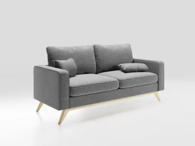 Sofa- scandinavian style- photorealist 3D model 3D model